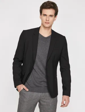 10814 Black Striped Blazer