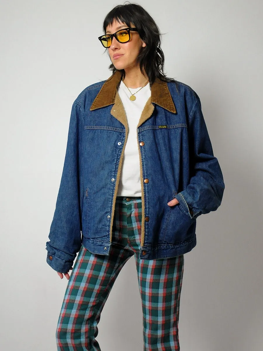 1970's Blanket Lined Wrangler Jean Jacket