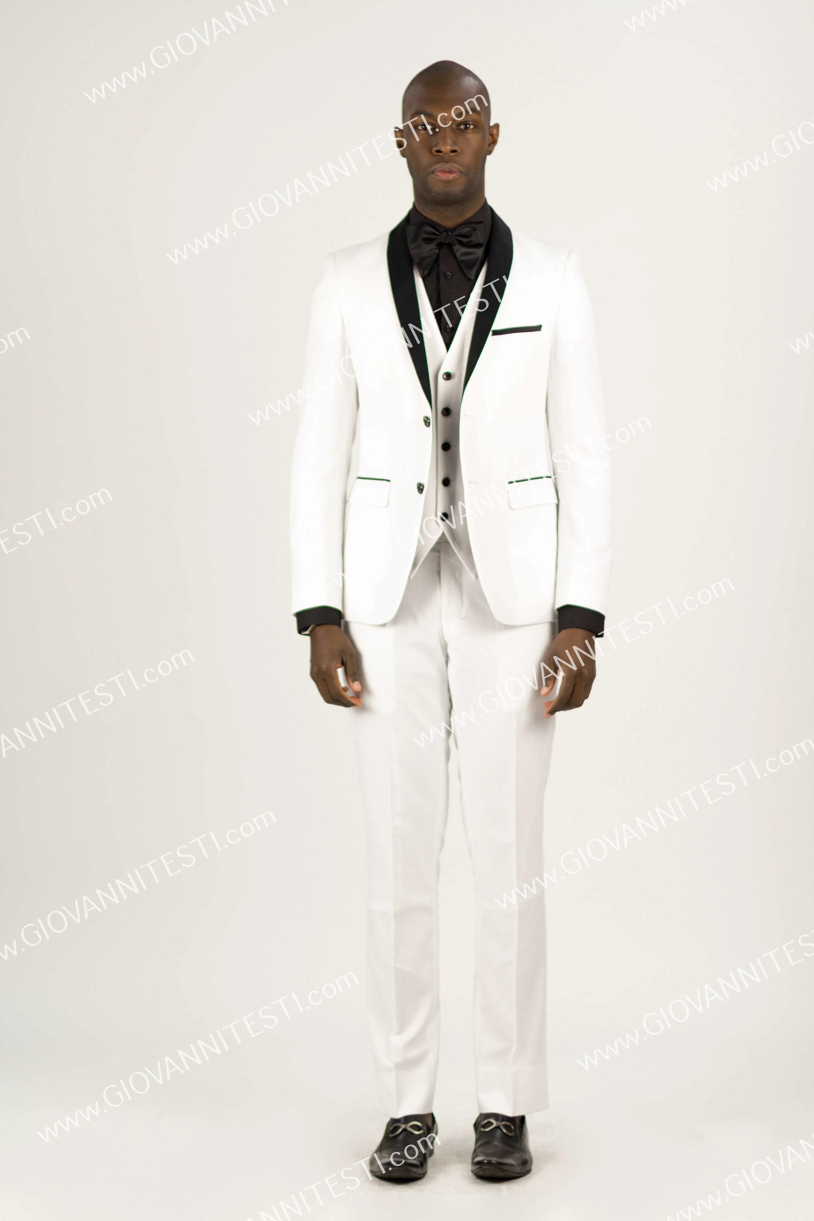 2 Button Shawl Lapel White Slim Fit Suit FF2SSX V-1230