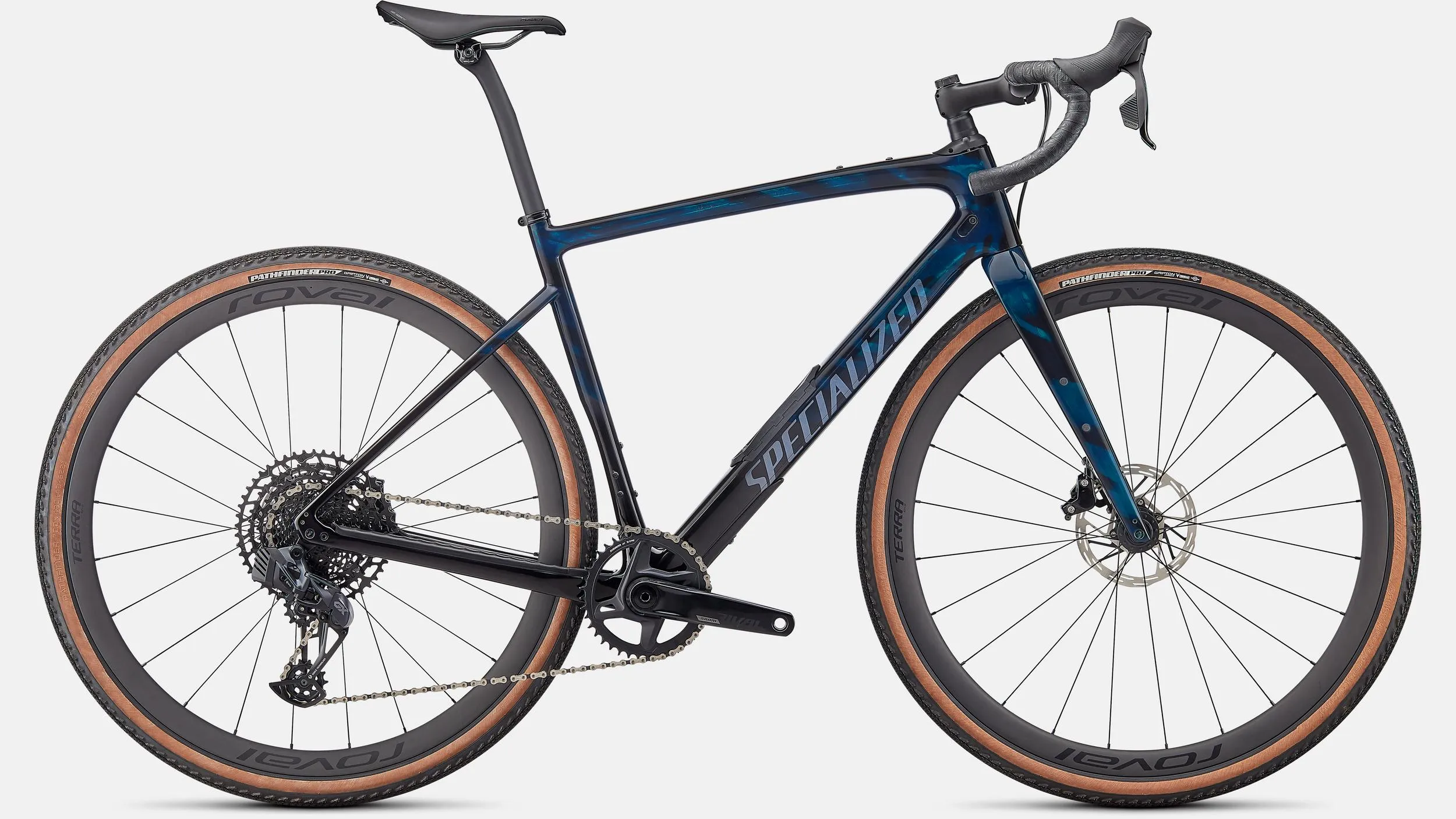 2022 Specialized Diverge Expert 700c Carbon Gravel Bike - 54cm, Gloss Teal Tint/Carbon/Limestone/Wild