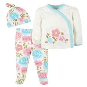 3-Piece Baby Girls Princess Take-Me-Home Set