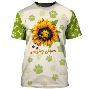 3D Dog T Shirts, Dog Mom All Over Print T-Shirt, Gift For Pet Loves