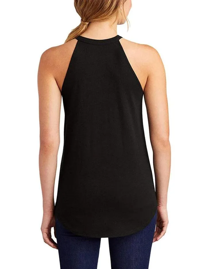 50% HUNGRY 50% TIRED TRI ROCKER COTTON TANK