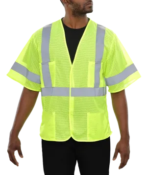 533ETLM Hi-Vis Economy Vest: Reflective