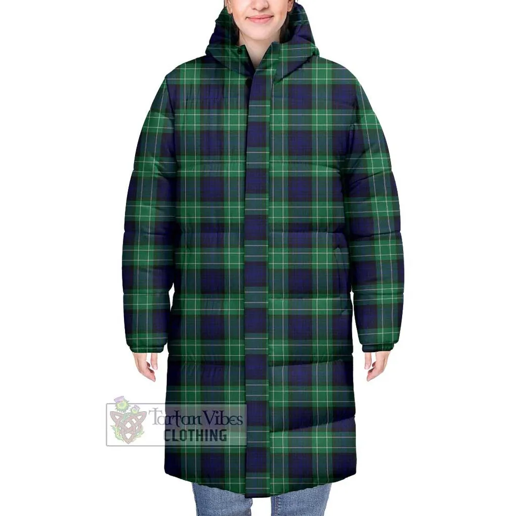 Abercrombie Tartan Long Down Jacket