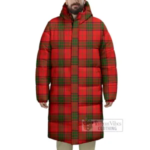 Adair Tartan Long Down Jacket