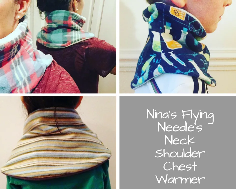 Adult Handmade Neck Warmer Anchors on Navy