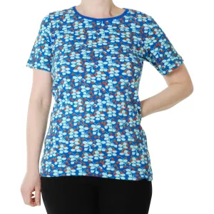 Adult's Strawberry - Blue Short Sleeve Shirt - 2 Left Size S & 3XL