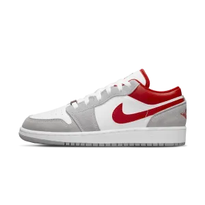 Air Jordan 1 Low SE GS 'Light Smoke Grey Gym Red'
