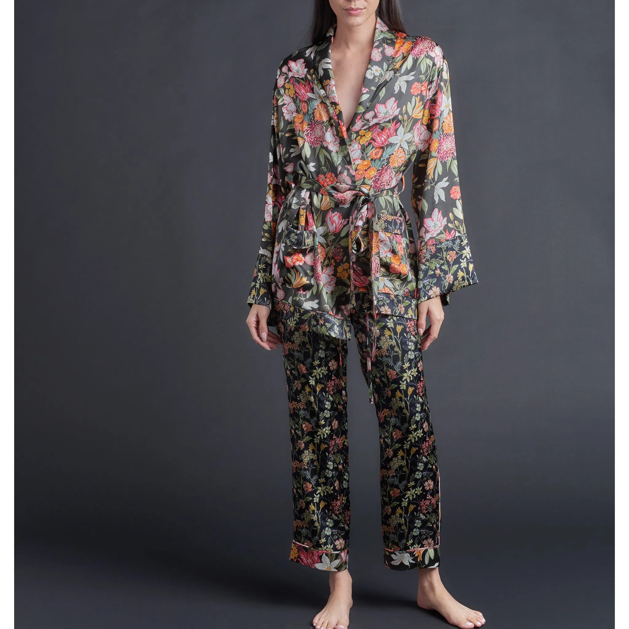 Albertina Jacket in Liberty Print Silk Charmeuse