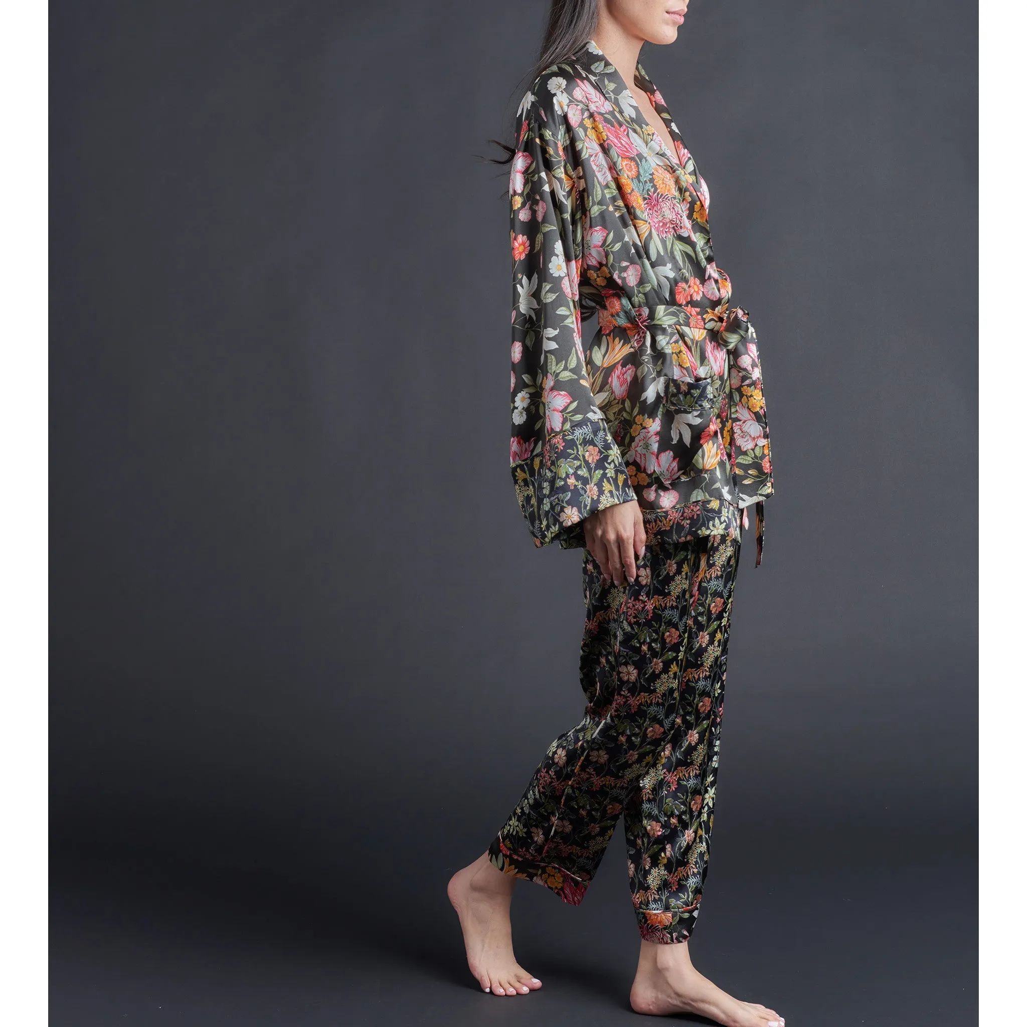 Albertina Jacket in Liberty Print Silk Charmeuse