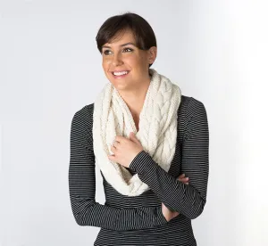 Alpaca Wool Cable Long Neckwarmer- SOLD OUT