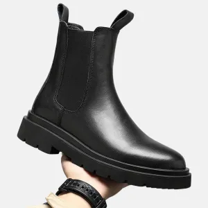 Antonios Italian Black Boots Men