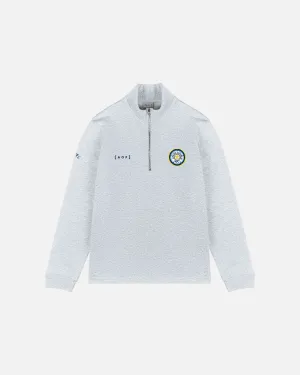 AOF x Leeds United - Grey Quarter Zip Sweat