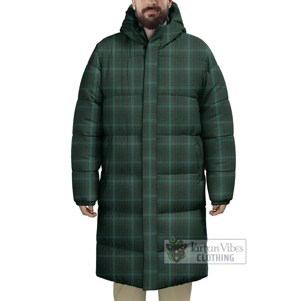 Armagh County Ireland Tartan Long Down Jacket