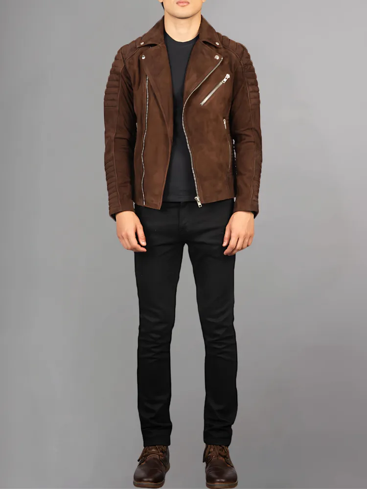 Armand Black Leather Biker Jacket