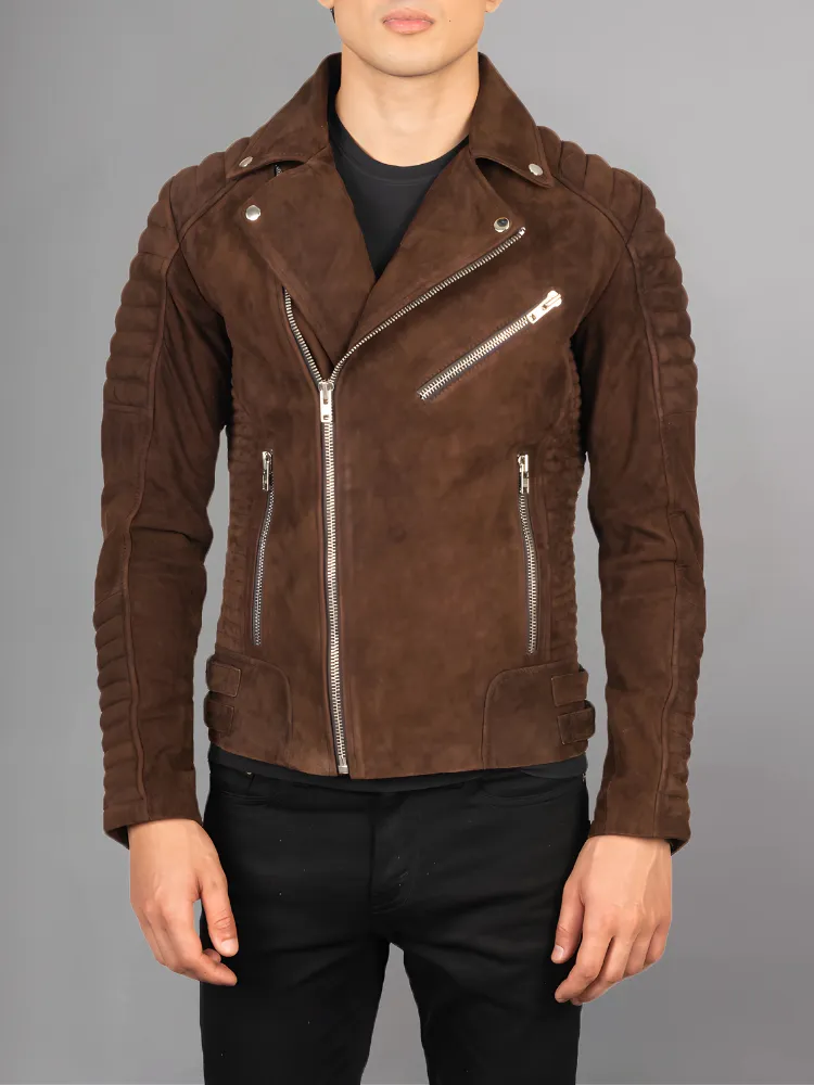 Armand Black Leather Biker Jacket