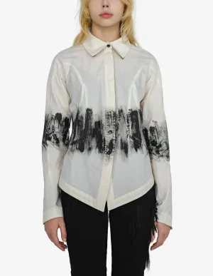 Asymmetric Hand-Painted Shirt