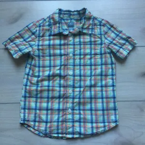 Baby Gap Green Plaid Short Sleeve Button Down Shirt