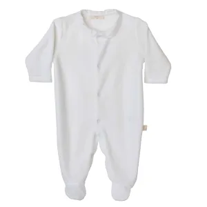 Babygrow - Angel Wings White Velour