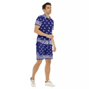 BANDANA FULLY NAVY Men's Short Sleeve Shirt Sets