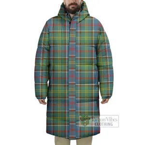 Barr Tartan Long Down Jacket