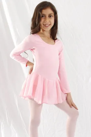 Basic Moves BM9079G Girls' Long Sleeve X Dress Leotard