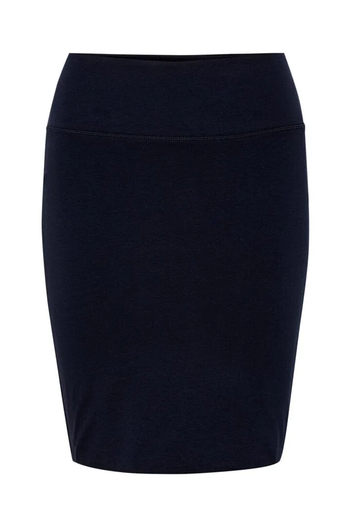 BASIC SLIM FIT NAVY SKIRT