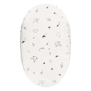 Bassinet Sheet Origami White