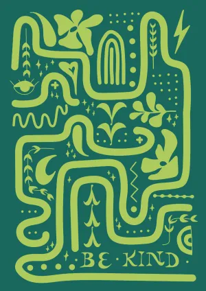 BE KIND  green