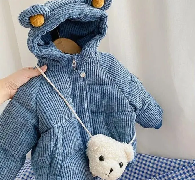 Bear Cub Cozy Hooded Winter Jacket