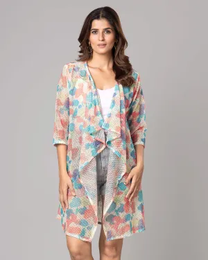 Beautiful Floral Shrug For Woman