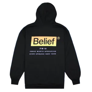 Belief NYC Box Logo Hoodie Black