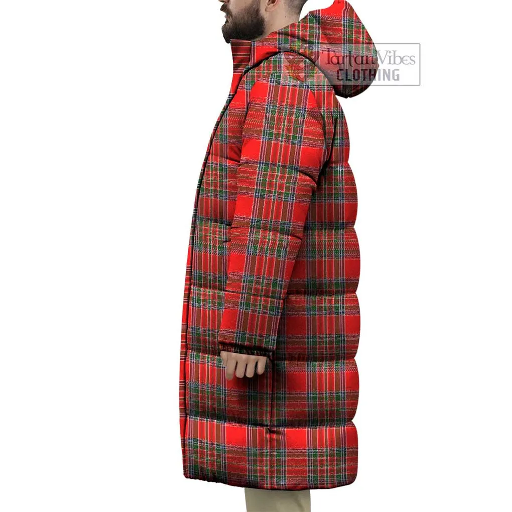 Binning Tartan Long Down Jacket