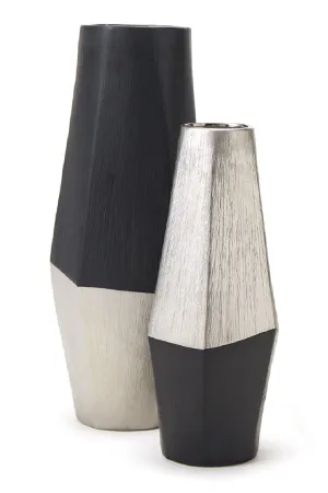 Black & Silver Ceramic Vase - S | Liang & Eimil Diamond II