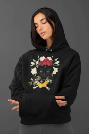 Black Cat Soul Unisex Hoodie, Witchy Clothing, Black Cat, Witch, Black Hoodie, Occult
