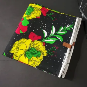 Black, Green and Red African Ankara Fabric
