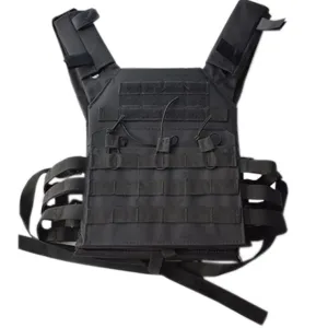 BLACK LIGHTWEIGHT MOLLE PLATE CARRIER / VEST