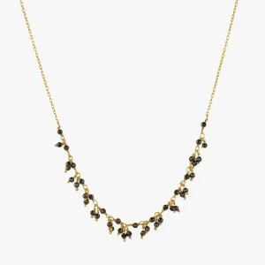 Black Spinel Charm Choker