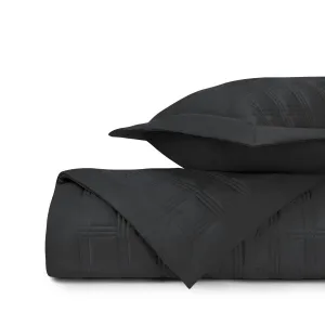 Block Quilted Black by Home Treasures