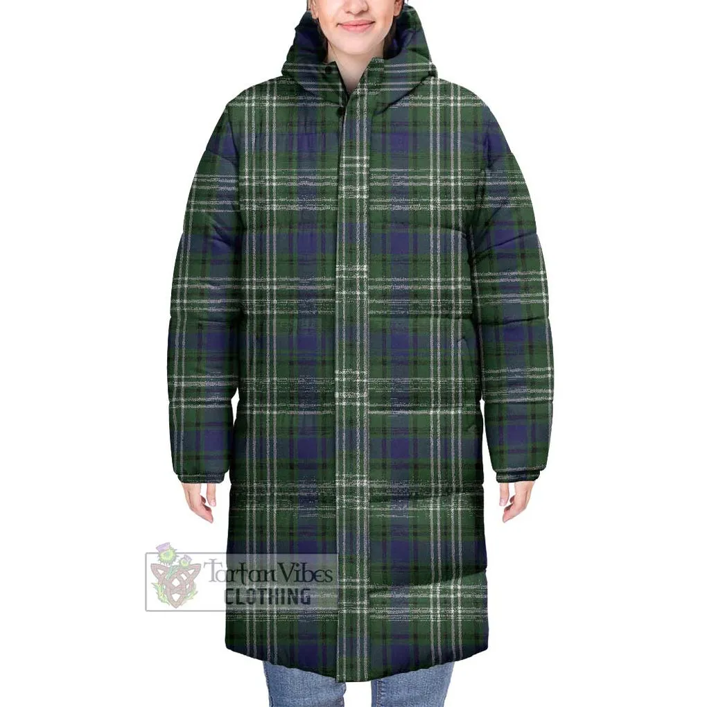 Blyth Tartan Long Down Jacket