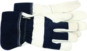 Boss 4196L Protective Gloves, Men's, L, Wing Thumb, Safety Cuff, Navy Blue :PR: QUANTITY: 1