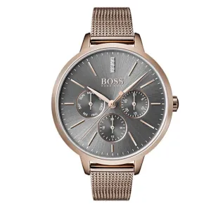 BOSS Symphony 38mm Grey Gold Tone Quartz Ladies Watch