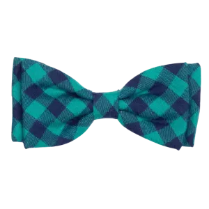 Bow Tie | Bias Buffalo Plaid Navy & Green