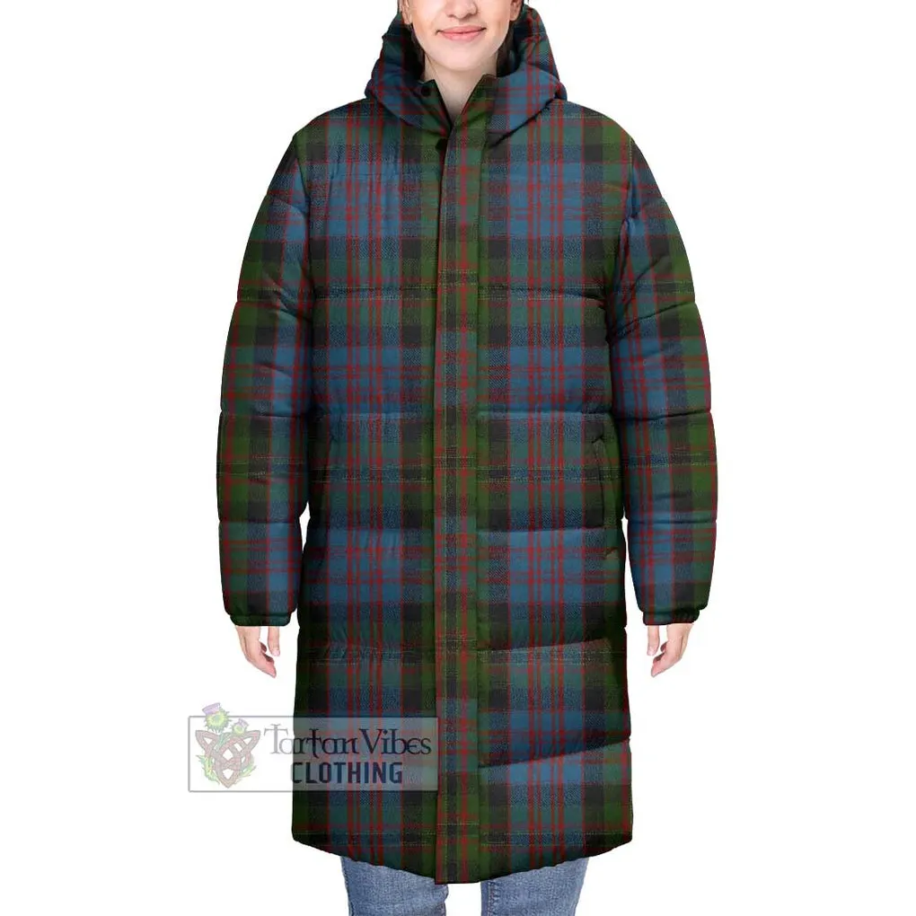 Bowie Tartan Long Down Jacket