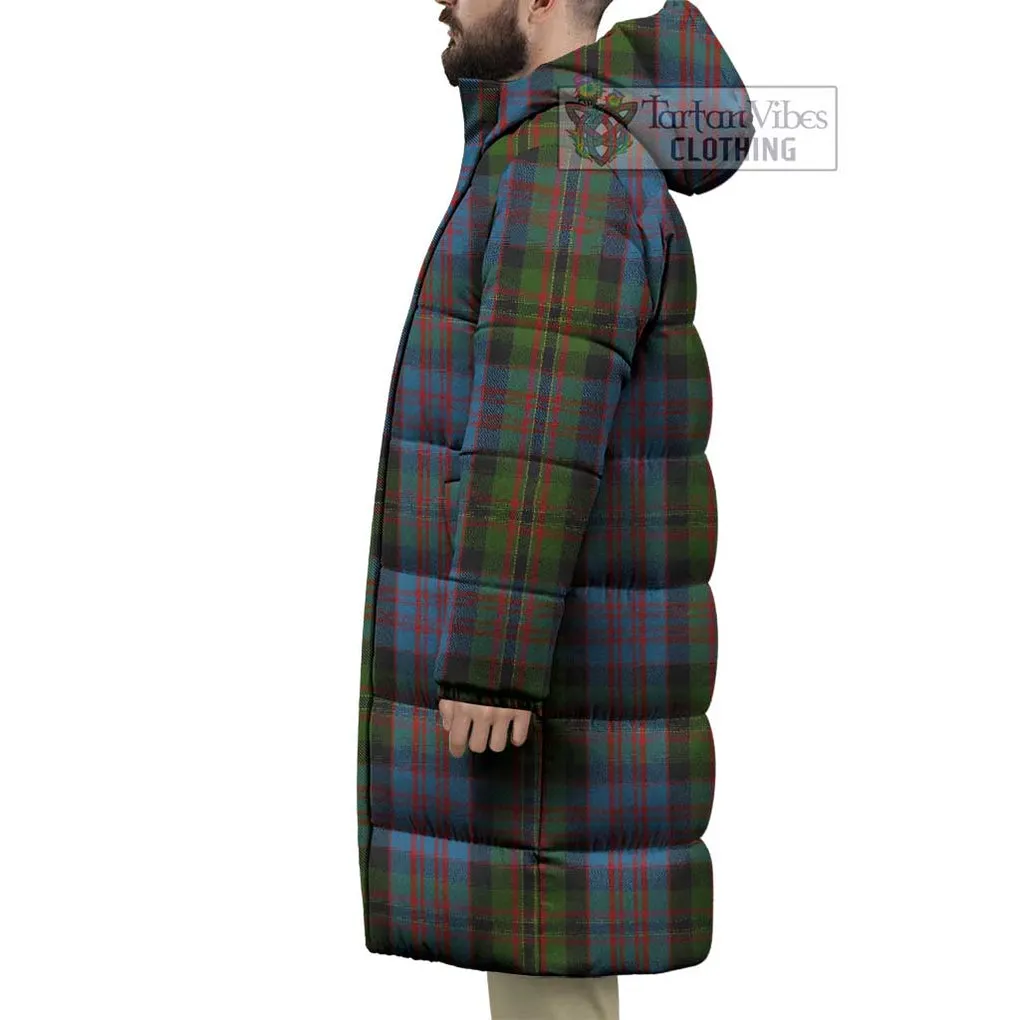 Bowie Tartan Long Down Jacket