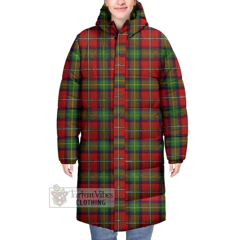 Boyd Tartan Long Down Jacket