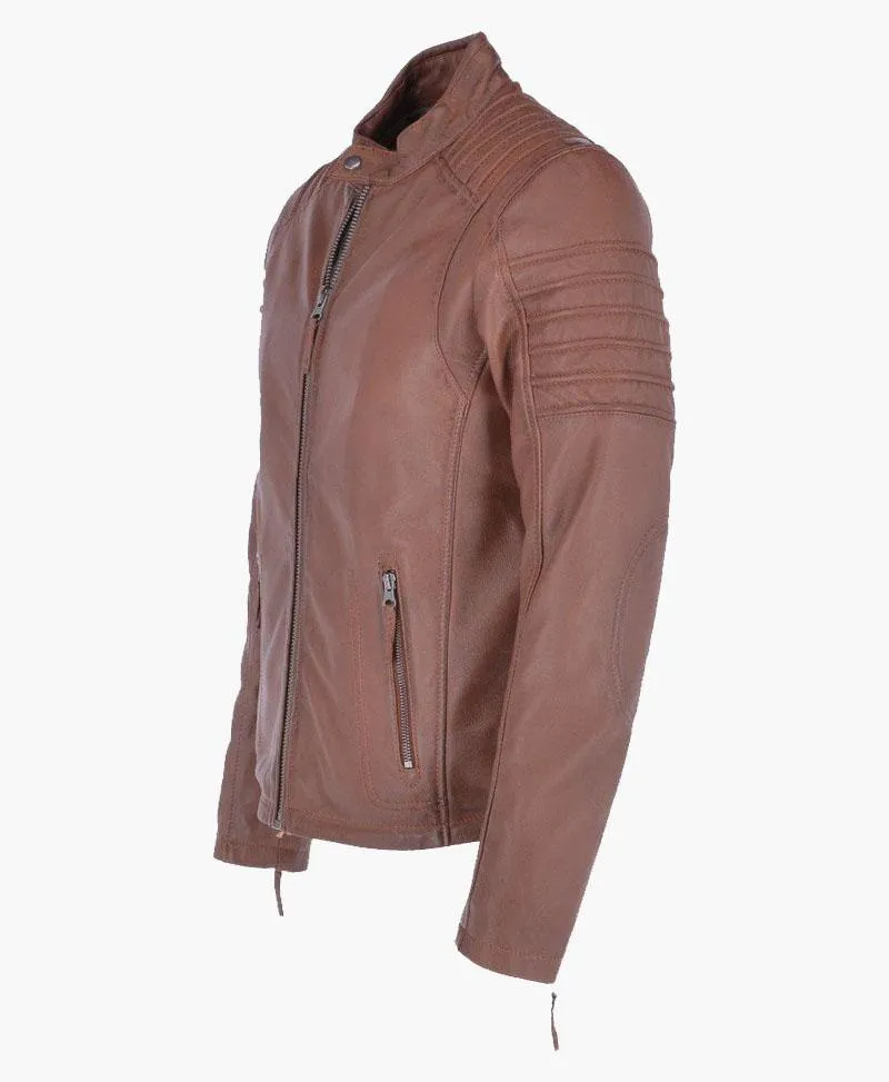 Brand New Men’s Leather Biker Jacket