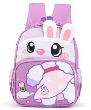 Bunny Design Backpack - Purple