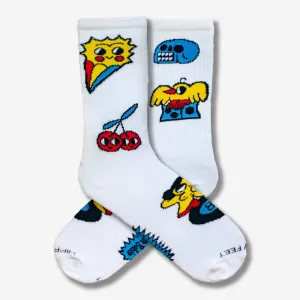 @Burger_Babie Tattoo Socks - Crews